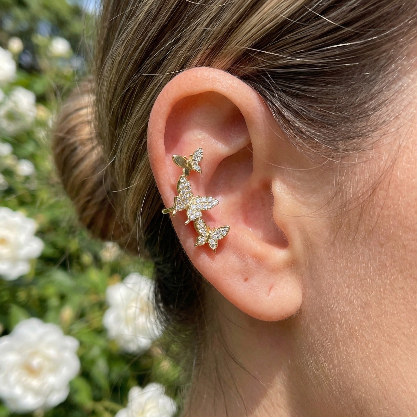Earcuff Dorado Mariposas