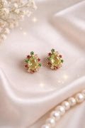 Pendiente Verde Elegante Tipo Gota
