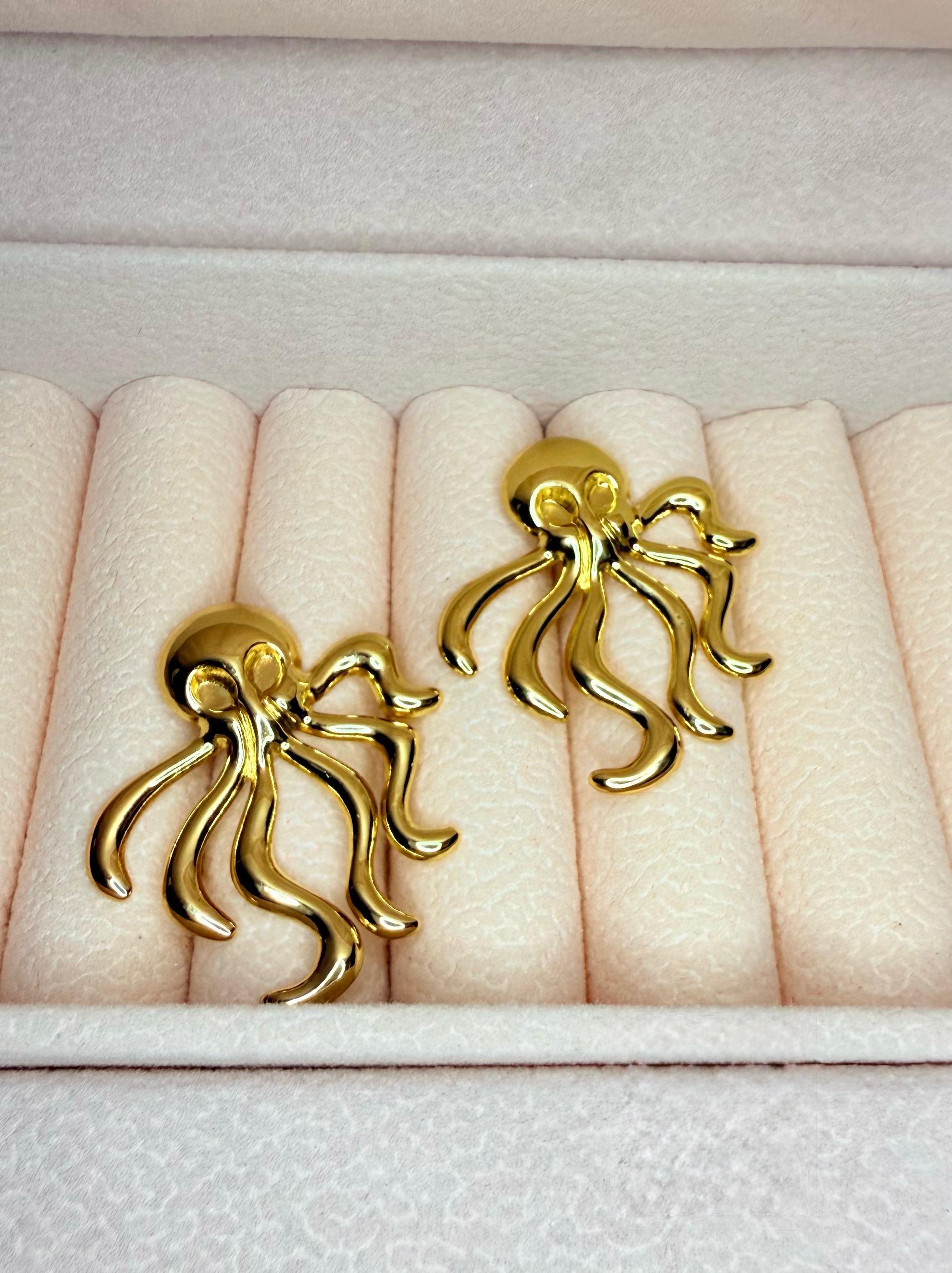 Arete Pulpo Dorado