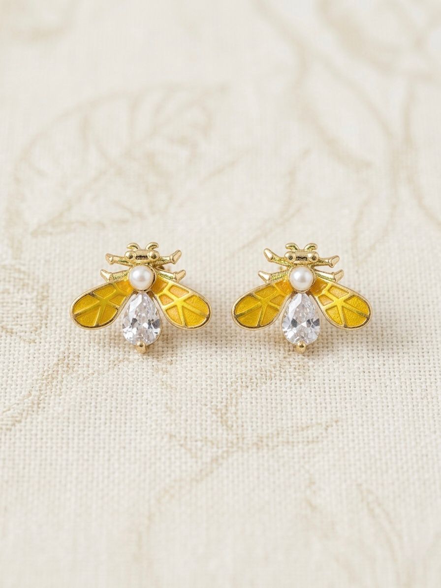 Arete Abeja Amarilla
