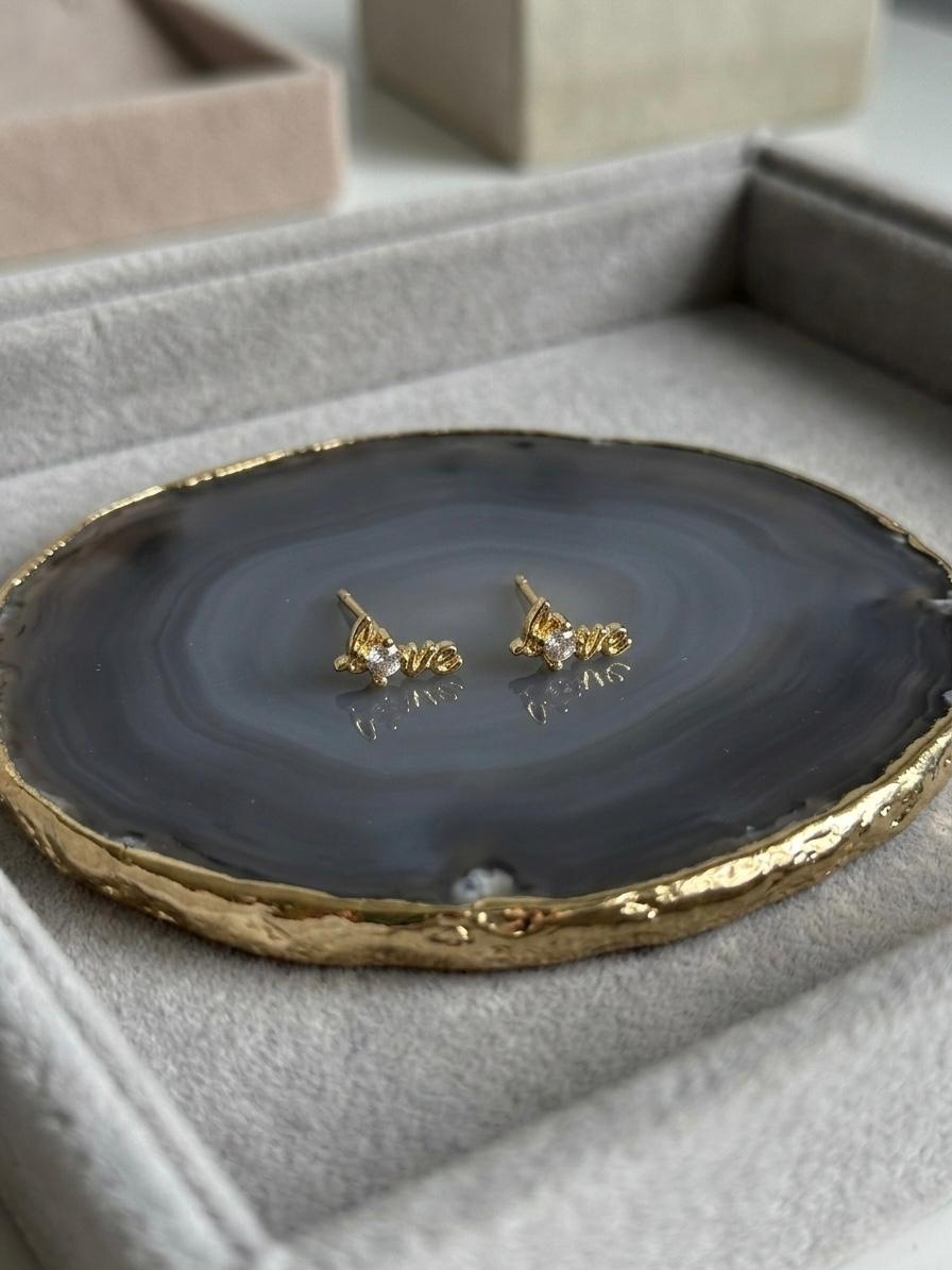 Mini Arete Love Segunda Perforación